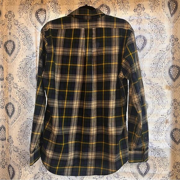 Vineyard Vines Slim Fit Crosby Navy Plaid Button Down Size Medium - Picture 2 of 6